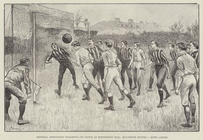 Football Association Challenge Cup Match at Kennington Oval, Blackburn Rovers v Notts County by William Douglas Almond